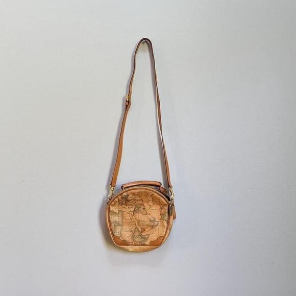 Alviero Martini 1A Classe Geo Classic Brown and Tan Crossbody Purse